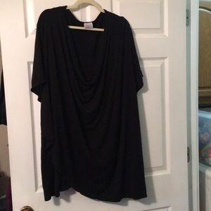 Black drappy shirt